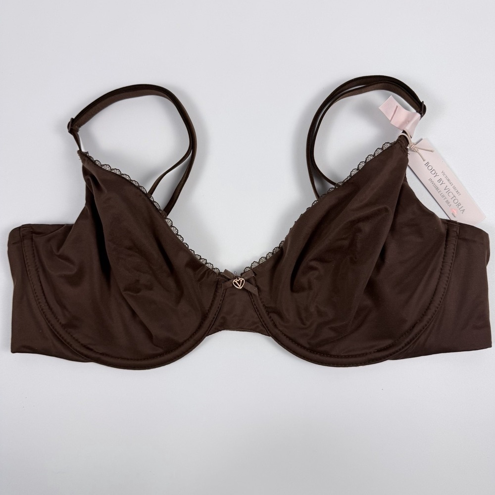 Victoria's Secret Body By Victoria Brown Lined Demi Underwire Bra Womens 34D NWT